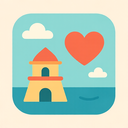 icon_travel_heart_flat_pastel icon preview