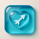 icon_travel_heart_glassy icon preview