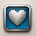 icon_travel_heart_metallic icon preview