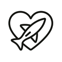 icon_travel_heart_outline icon preview