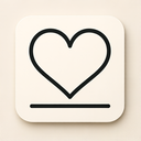 icon_travel_heart_thin icon preview