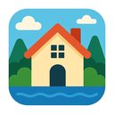 icon_travel_house_flat_design icon preview