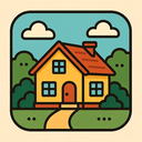 icon_travel_house_retro icon preview