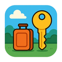 icon_travel_key_cartoon icon preview