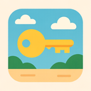 icon_travel_key_flat_pastel icon preview