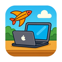 icon_travel_laptop_cartoon icon preview