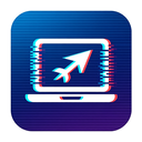 icon_travel_laptop_digital_glitch icon preview