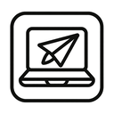icon_travel_laptop_monochrome icon preview