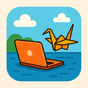icon_travel_laptop_origami icon preview