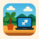 icon_travel_laptop_vector icon preview