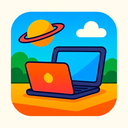 icon_travel_laptop_vibrant_colors icon preview