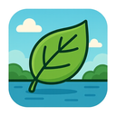 icon_travel_leaf_cartoon icon preview