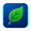 icon_travel_leaf_digital_glitch icon preview