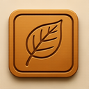 icon_travel_leaf_embossed icon preview