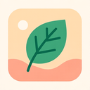 icon_travel_leaf_flat_pastel icon preview