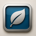 icon_travel_leaf_metallic icon preview