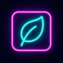 icon_travel_leaf_neon icon preview