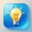 icon_travel_light_bulb_glassy icon preview