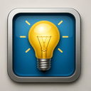 icon_travel_light_bulb_metallic icon preview