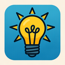 icon_travel_light_bulb_sharp_edges icon preview