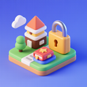 icon_travel_lock_3d_isometric icon preview