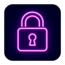 icon_travel_lock_neon icon preview