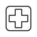 icon_travel_medical_cross_minimal_outline icon preview