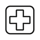 icon_travel_medical_cross_monochrome icon preview