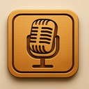 icon_travel_microphone_embossed icon preview