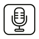 icon_travel_microphone_minimal_outline icon preview
