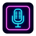 icon_travel_microphone_neon icon preview