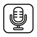 icon_travel_microphone_outline icon preview