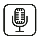 icon_travel_microphone_thin icon preview
