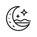 icon_travel_moon_line_art icon preview