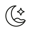 icon_travel_moon_minimal_outline icon preview