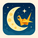 icon_travel_moon_origami icon preview