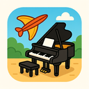 icon_travel_piano_cartoon icon preview