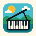 icon_travel_piano_flat_design icon preview