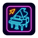 icon_travel_piano_neon icon preview