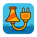 icon_travel_plug_cartoon icon preview