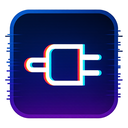 icon_travel_plug_digital_glitch icon preview