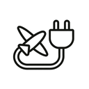 icon_travel_plug_minimal_outline icon preview
