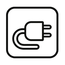 icon_travel_plug_monochrome icon preview