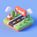 icon_travel_road_3d_isometric icon preview