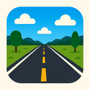 icon_travel_road_bold icon preview