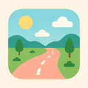 icon_travel_road_flat_pastel icon preview
