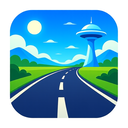icon_travel_road_futuristic icon preview