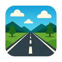 icon_travel_road_geometric icon preview