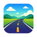 icon_travel_road_gradient icon preview
