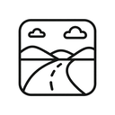 icon_travel_road_line_art icon preview